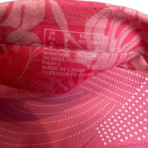 Clarks Cloudsteppers Arla Glison Wedge Sandals Coral Size 9 - Picture 5 of 6